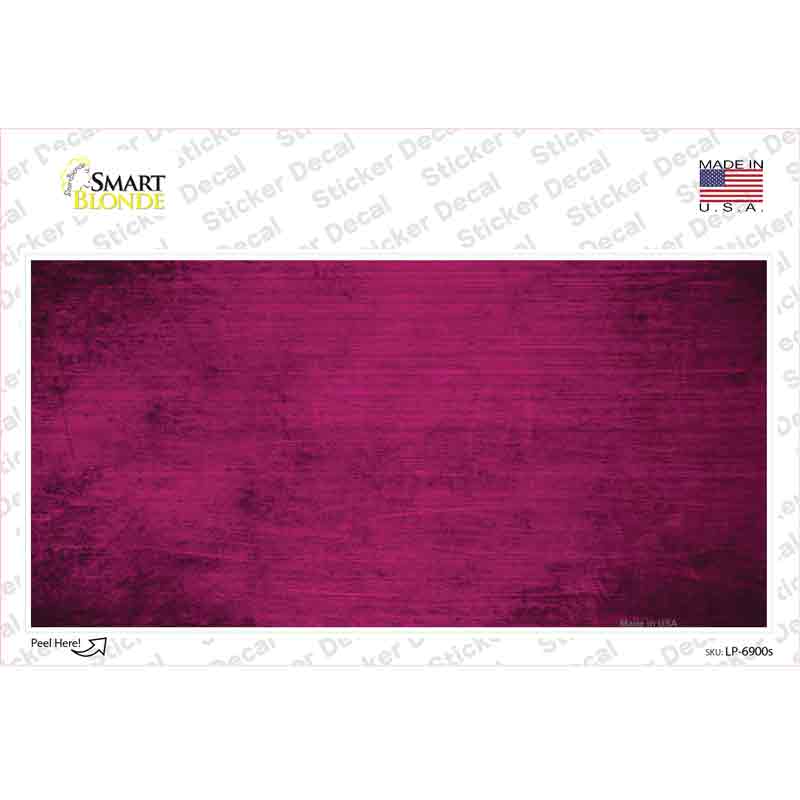Pink Oil Rubbed Solid Novelty Sticker Decal