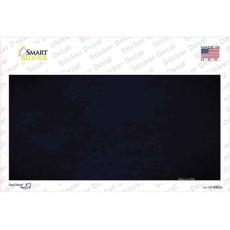 Blue Oil Rubbed Solid Novelty Sticker Decal