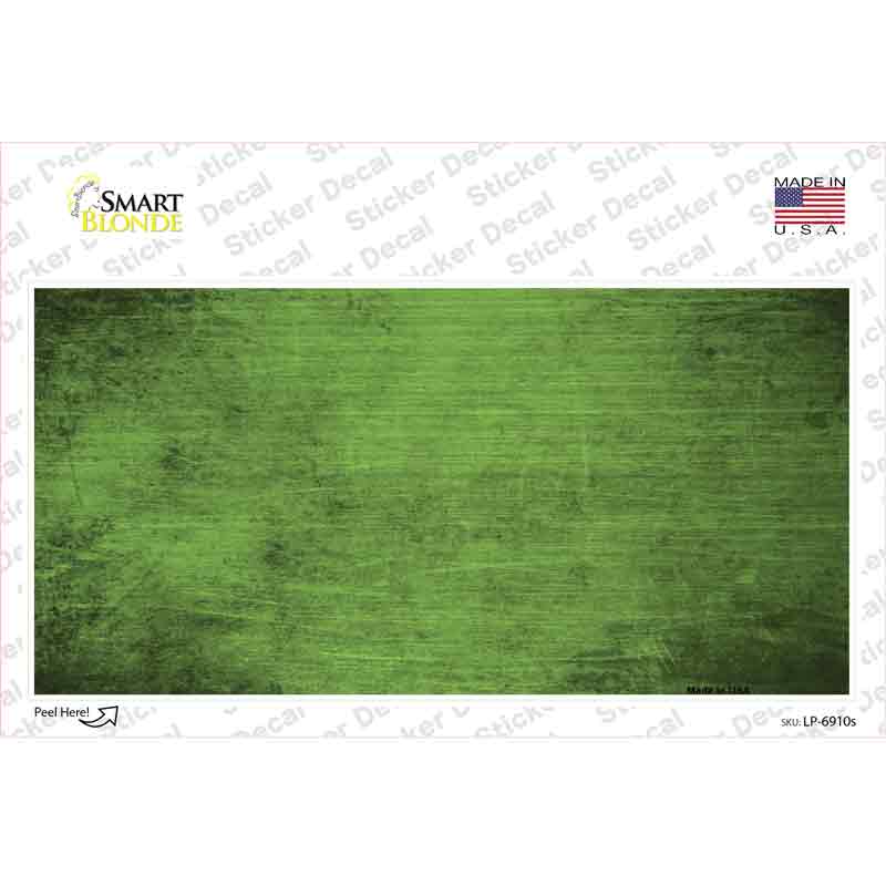 Lime Green Oil Rubbed Solid Novelty Sticker Decal