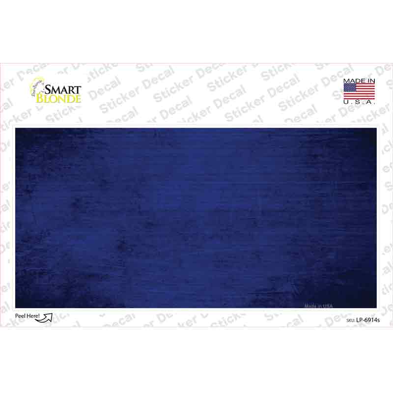 Royal Blue Oil Rubbed Solid Novelty Sticker Decal