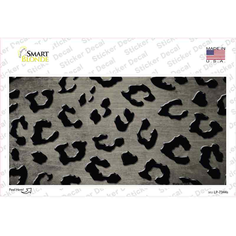 Tan Black Cheetah Oil Rubbed Novelty Sticker Decal