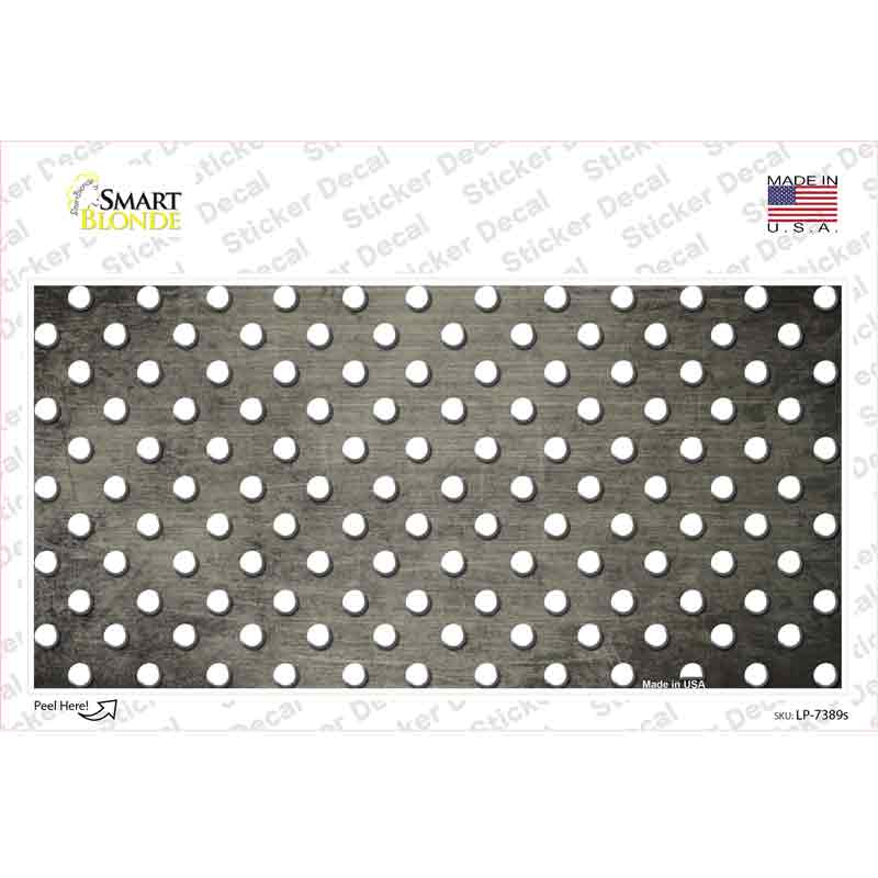 Tan White Small Dots Oil Rubbed Novelty Sticker Decal