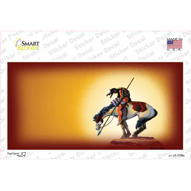 End Of The Trail Yellow Novelty Sticker Decal