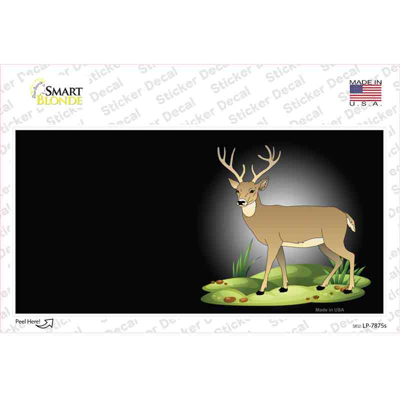 Deer Offset Novelty Sticker Decal