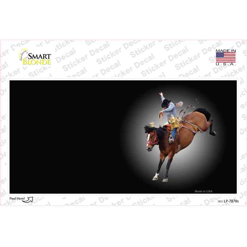 Buckin Bronco Offset Novelty Sticker Decal