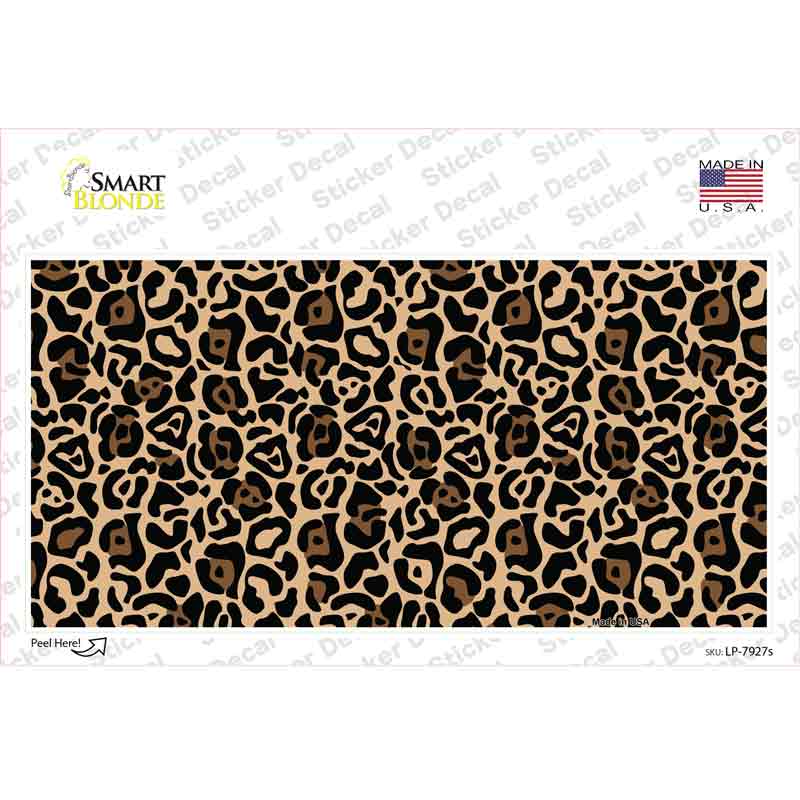 Leopard Novelty Sticker Decal