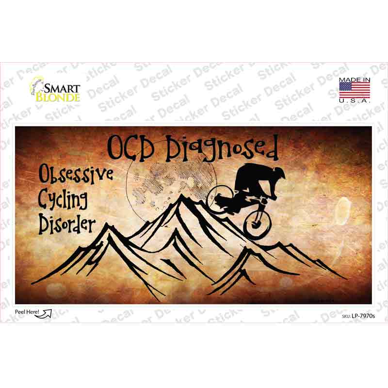 OCD Diagnosed Novelty Sticker Decal