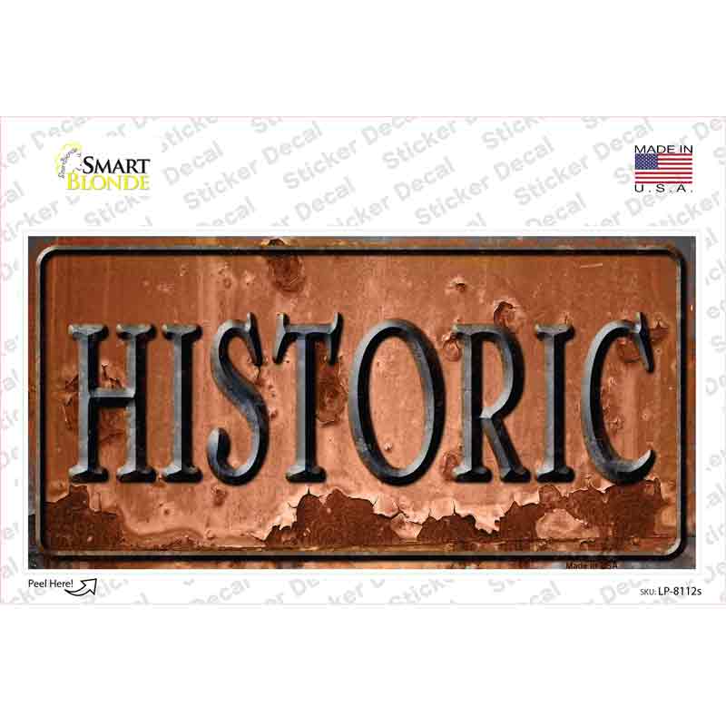 Historic Novelty Sticker Decal