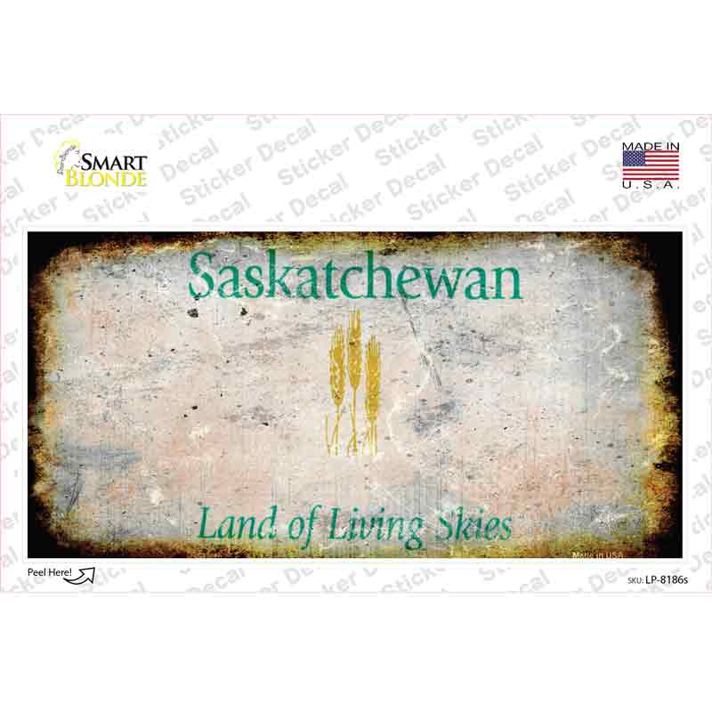 Saskatchewan Rusty Novelty Sticker Decal