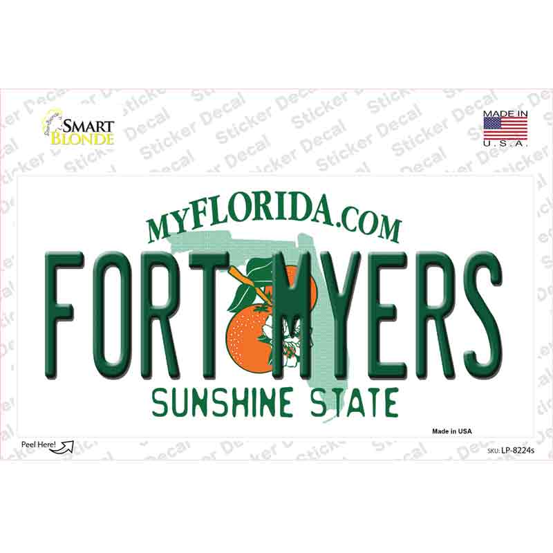 Fort Myers Florida Novelty Sticker Decal