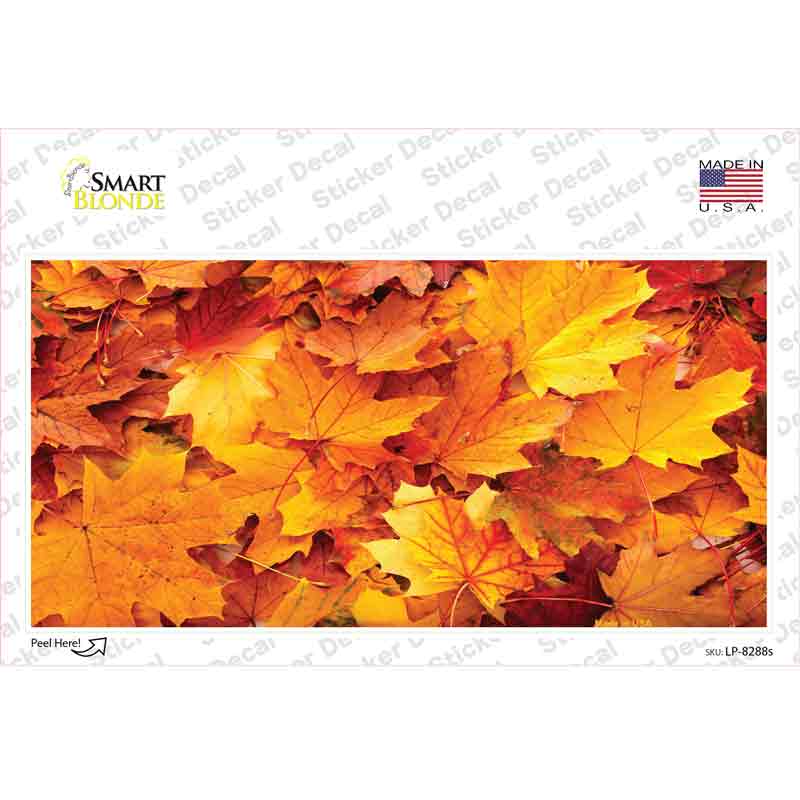 Fall Leaves Novelty Sticker Decal