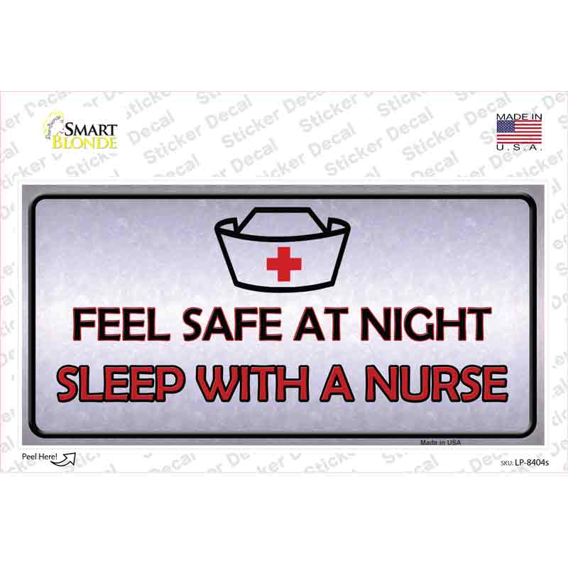 Feel Safe At Night Novelty Sticker Decal