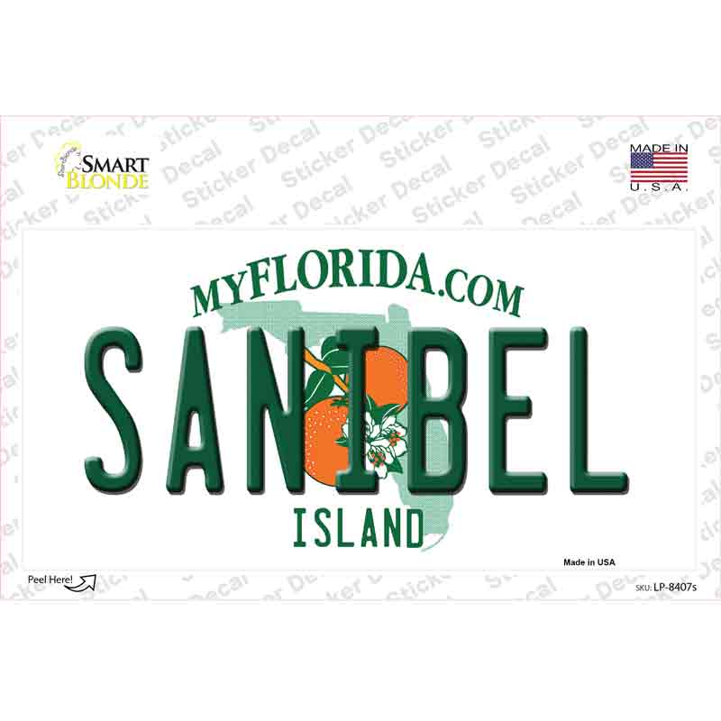 Sanibel Florida Novelty Sticker Decal