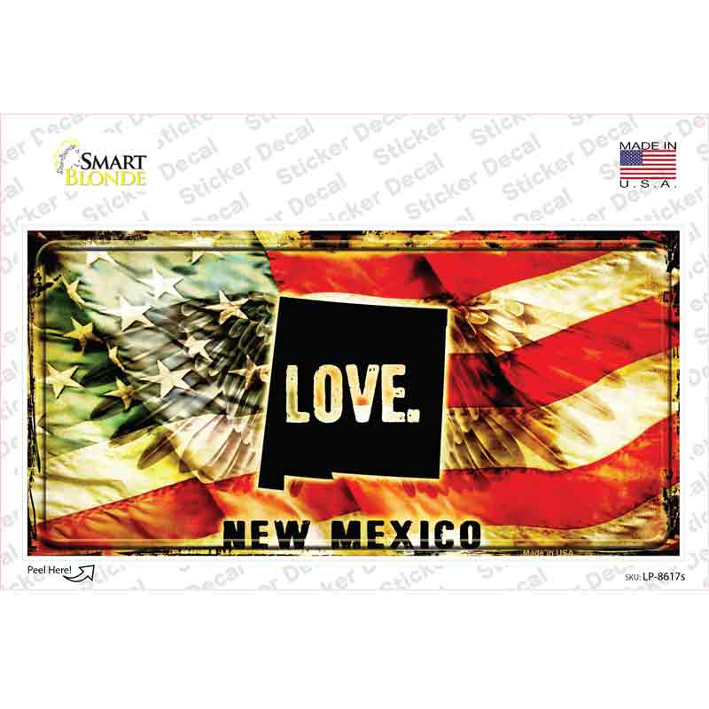 New Mexico Love Novelty Sticker Decal