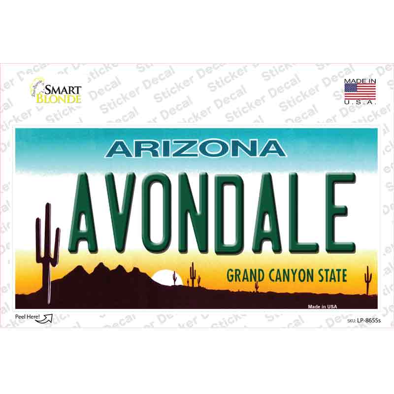 Avondale Arizona Novelty Sticker Decal