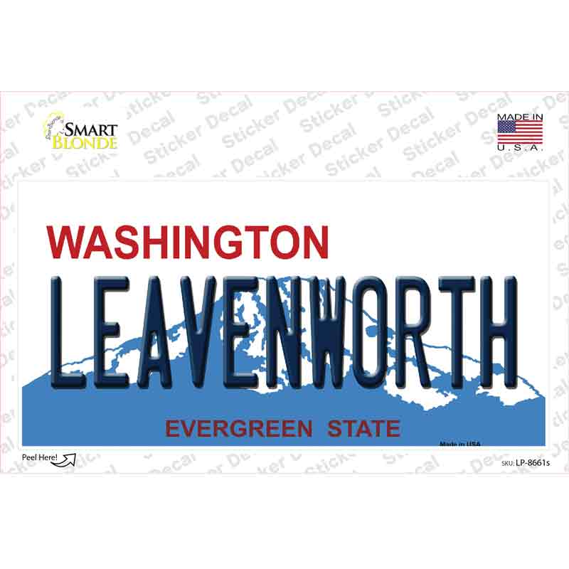 Leavenworth Washington Novelty Sticker Decal