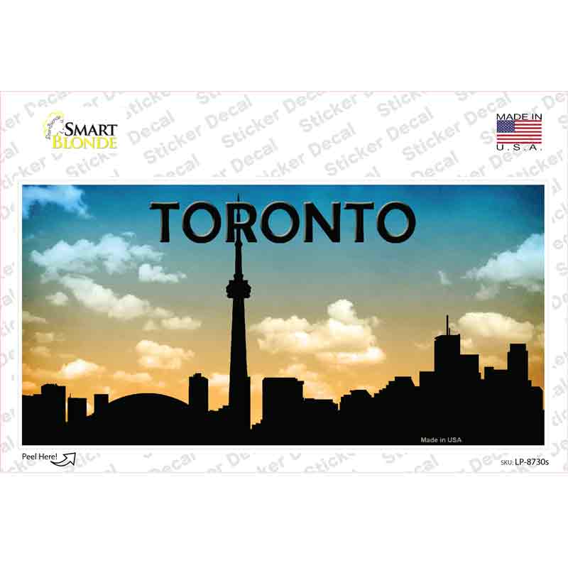 Toronto Silhouette Novelty Sticker Decal