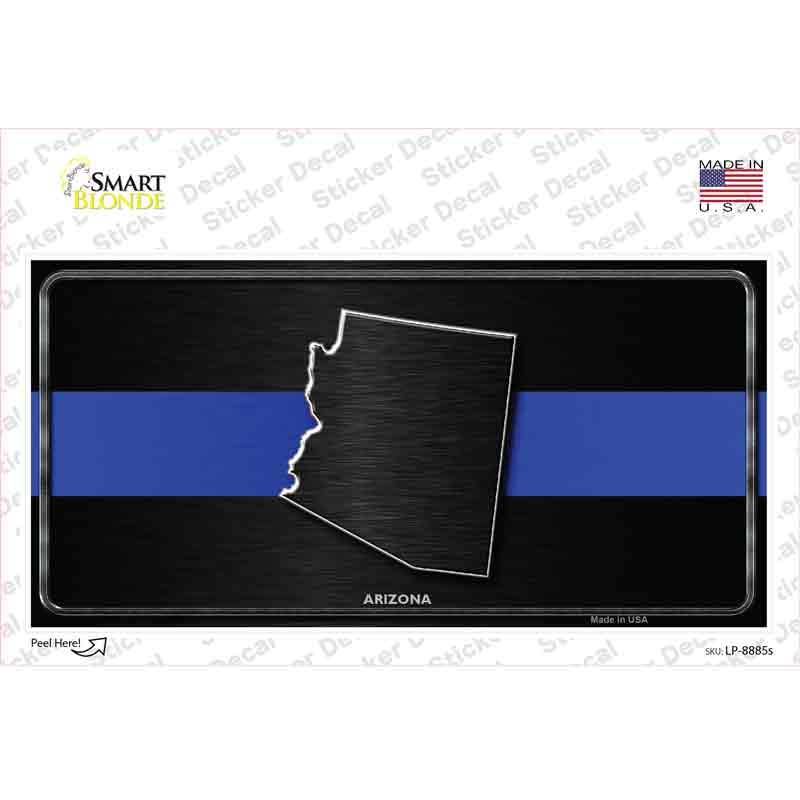 Arizona Thin Blue Line Novelty Sticker Decal
