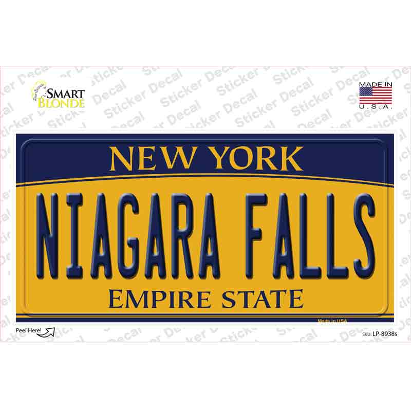 Niagara Falls New York Novelty Sticker Decal