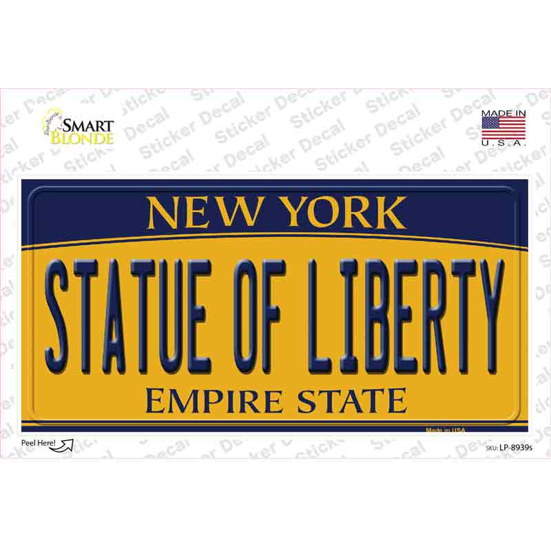 Statue of Liberty New York Novelty Sticker Decal