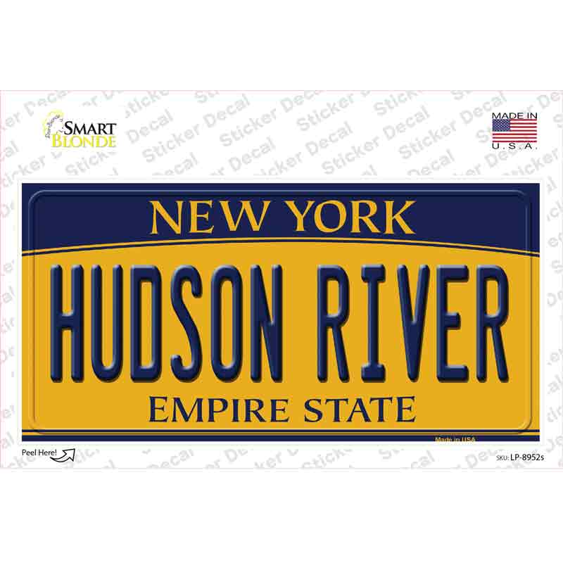 Hudson River New York Novelty Sticker Decal