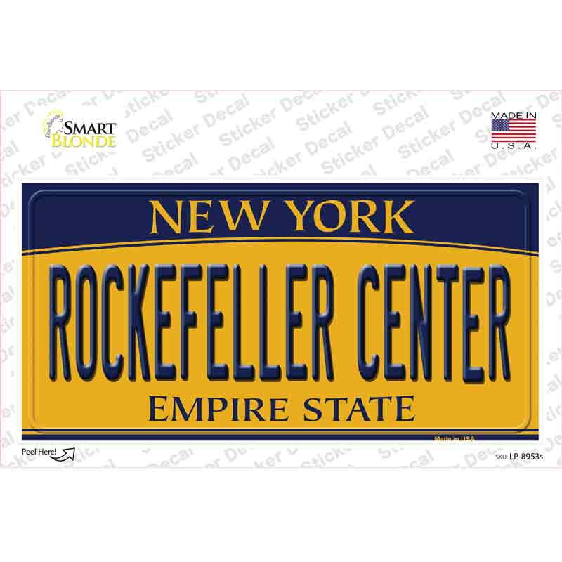 Rockefeller Center New York Novelty Sticker Decal