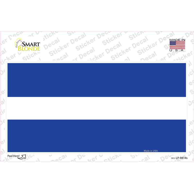 Thin White Line On Blue Novelty Sticker Decal