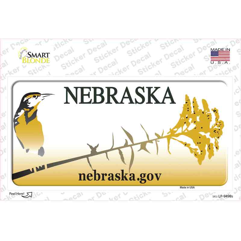 Nebraska Novelty Sticker Decal