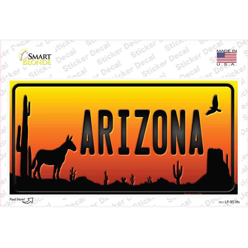 Donkey Arizona Scenic Novelty Sticker Decal