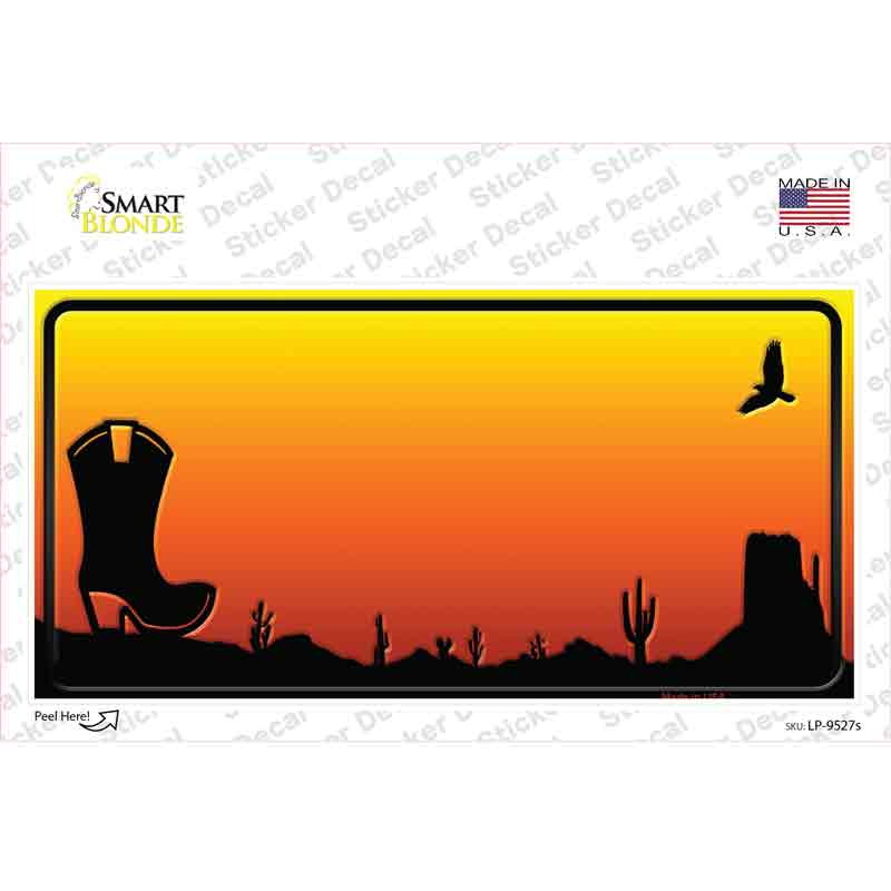 Boot Blank Scenic Novelty Sticker Decal