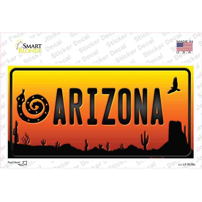 Snake Arizona Scenic Novelty Sticker Decal
