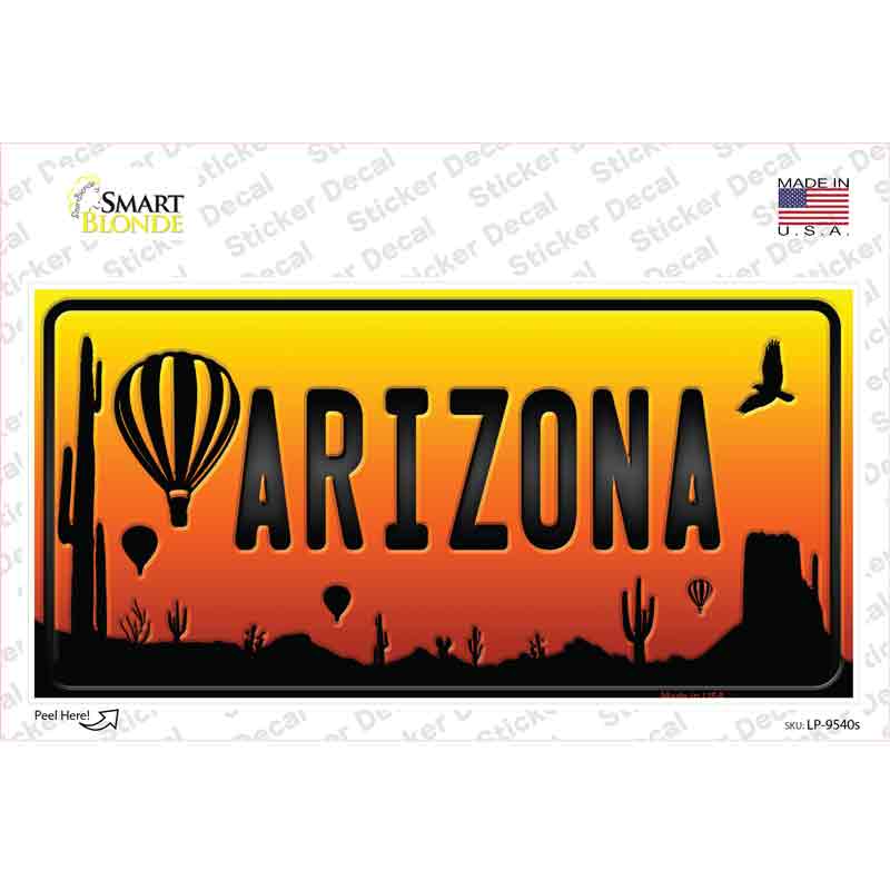 Balloon Arizona Scenic Novelty Sticker Decal