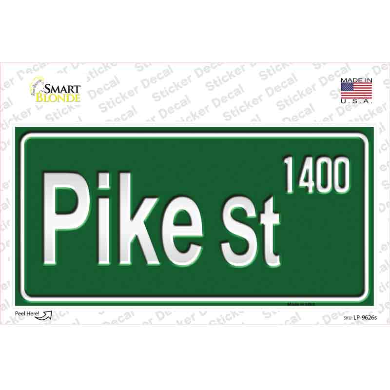 Pike St 1400 Novelty Sticker Decal