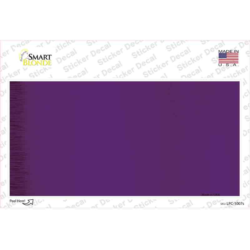 Purple Metallic Solid Novelty Sticker Decal
