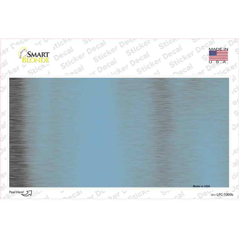 Light Blue Metallic Solid Novelty Sticker Decal