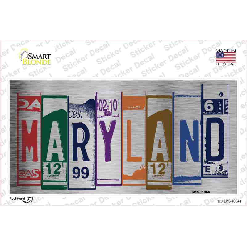 Maryland Art Novelty Sticker Decal
