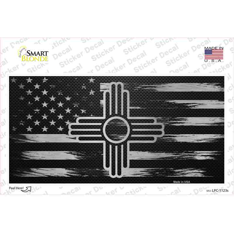 New Mexico Carbon Fiber Novelty Sticker Decal