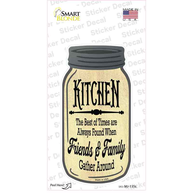 Best Of Times Kitchen Novelty Mason Jar Sticker Decal