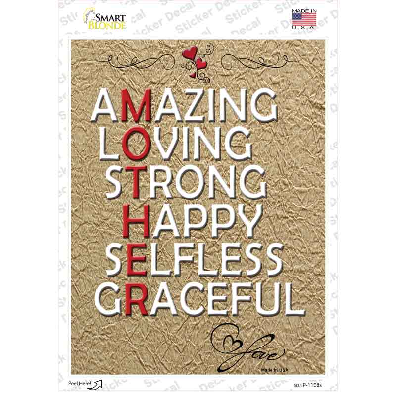 Mother Novelty Rectangle Sticker Decal