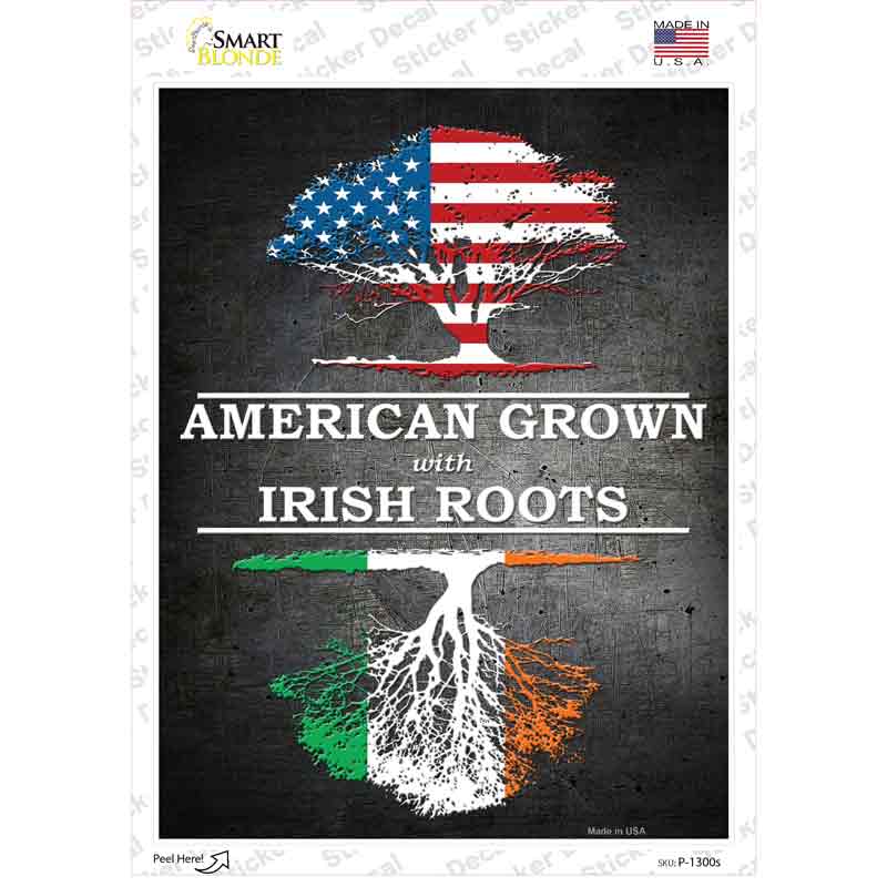 American Grown French Roots Novelty Rectangle Sticker Decal