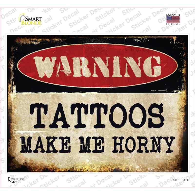 Tattoos Novelty Rectangle Sticker Decal