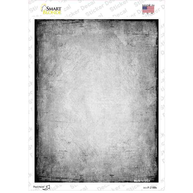 Distressed Grey Novelty Rectangle Sticker Decal