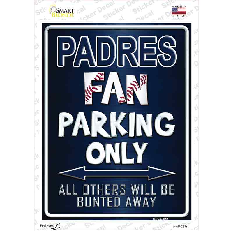 Padres Novelty Rectangle Sticker Decal