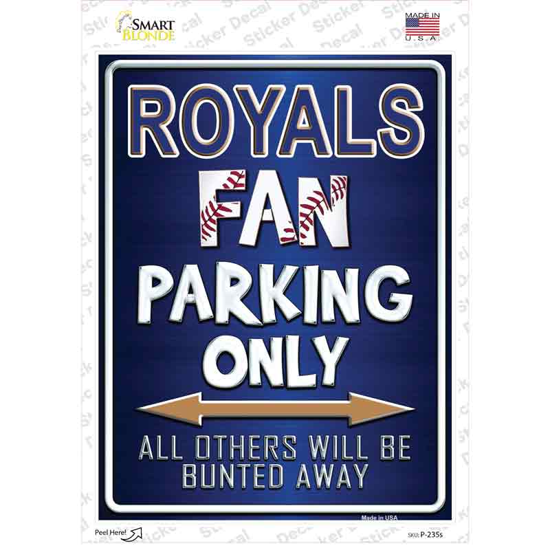 Royals Novelty Rectangle Sticker Decal