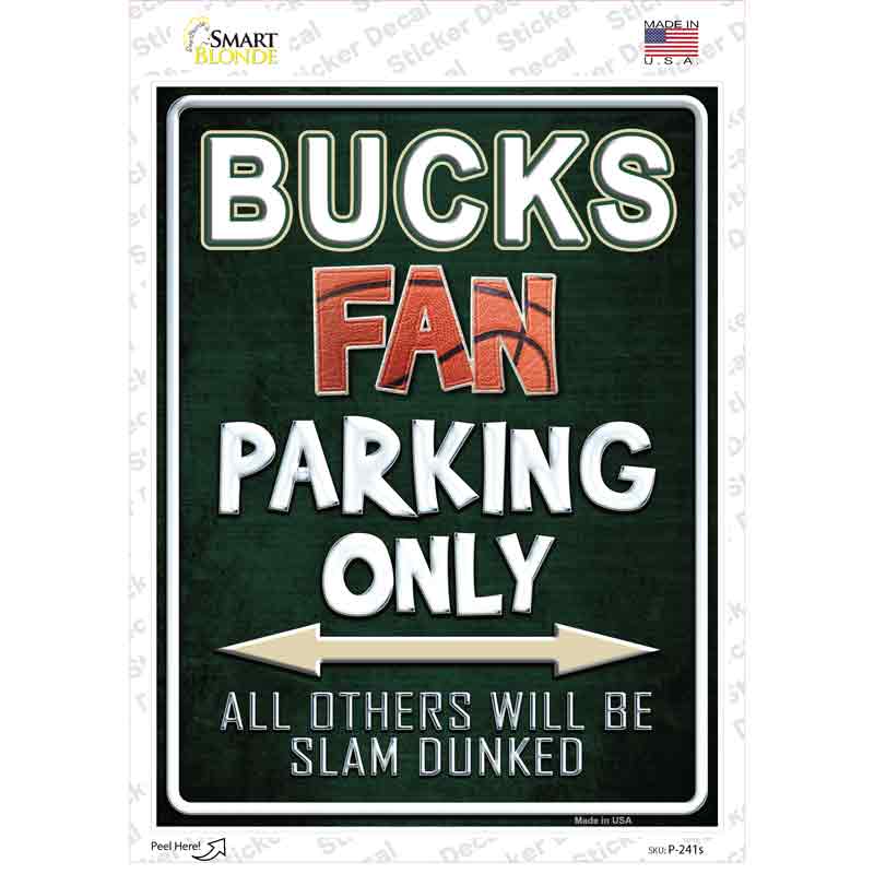Bucks Novelty Rectangle Sticker Decal