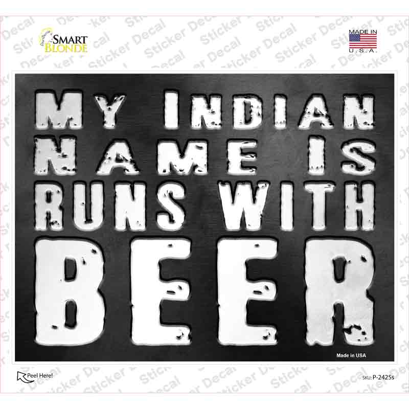 My Indian Name Novelty Rectangle Sticker Decal