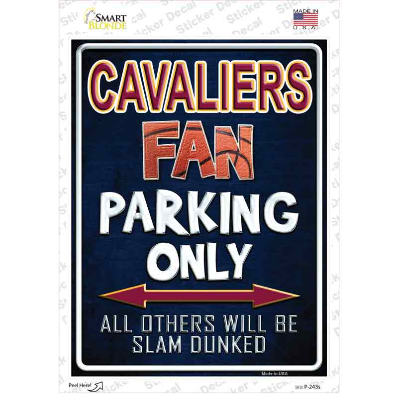 Cavaliers Novelty Rectangle Sticker Decal