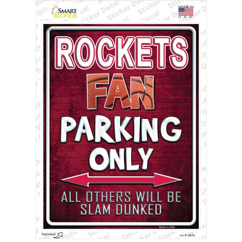 Rockets Novelty Rectangle Sticker Decal