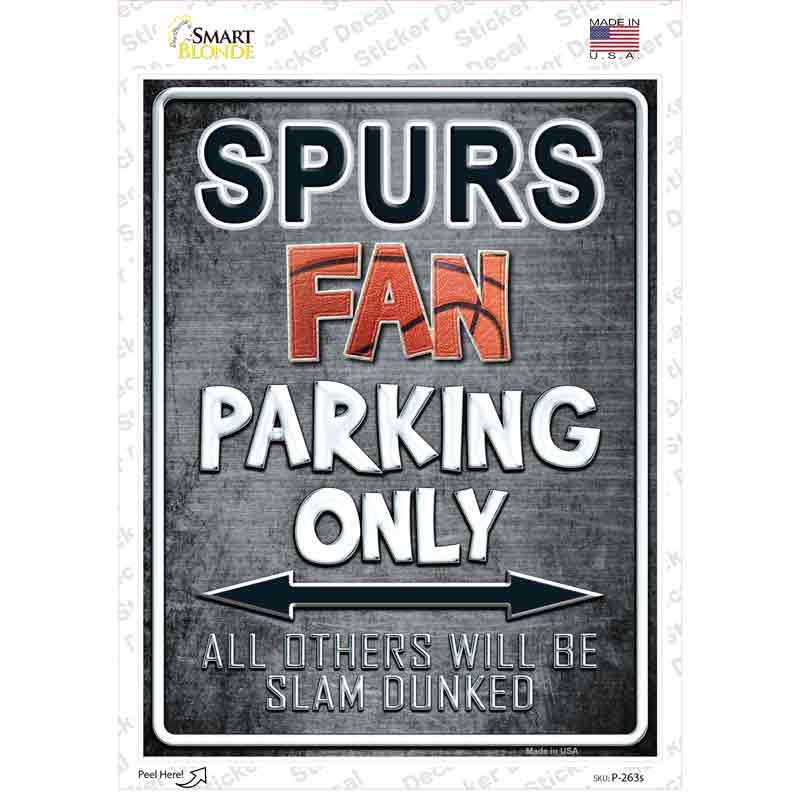 Spurs Novelty Rectangle Sticker Decal