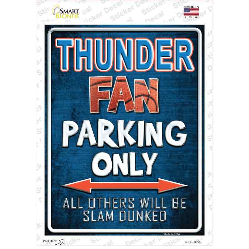 Thunder Novelty Rectangle Sticker Decal